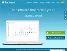 Tablet Screenshot of docusnap.com